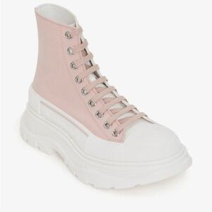 Alexander McQueen Tread Slick Leather High-top Sneakers - NWT